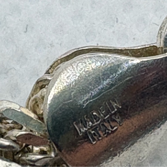 Heavy Sterling Silver Chain Necklace Double Chain Wrapped around a Single Chain - Picture 7 of 13